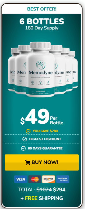 memodyne 6 bottles price